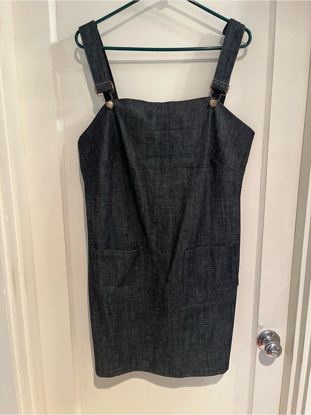 Revivall Denim Jumper in Dark Gray/Blue